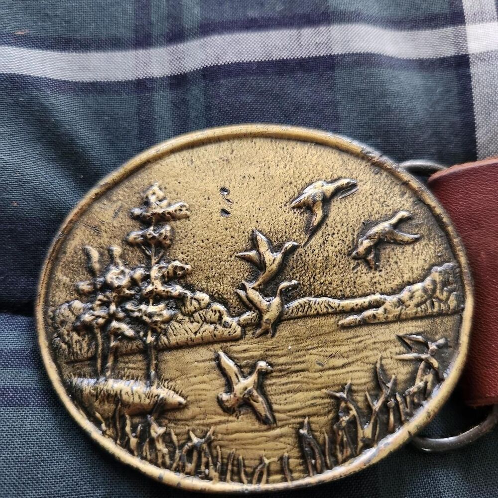 Free-people Men's Brown and Gold Belt